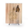 Butterfly Watercolor Shower Curtain For Feminine Bathroom