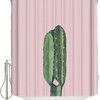 Cactus And Pink Shower Curtain | Desert Southwest Bathroom Decor