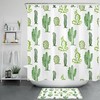 Cactus Hipster Geometric Shower Curtain - Modern And Trendy Bathroom Decor