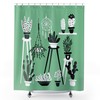 Cactus Illustration Bath Curtain: Give Your Bathroom A Desert Chic Makeover