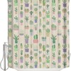 Cactus Plants Oasis Shower Curtain For A Desert Themed Bathroom