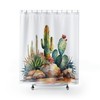 Cactus Shower Curtain - This watercolor cactus shower curtain is perfect for any desert lover's bathroom.