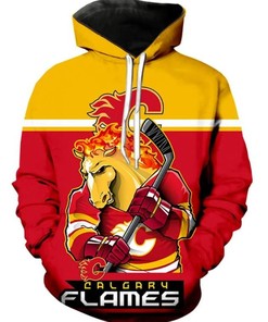 Calgary Flames Hoodie 3D Ultra-Cool Long Sleeve Gift For Fans Show Off Your Colors