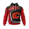 Calgary Flames Nhl 3D All Over Print Zip Up Hoodie - Perfect For Any Fan 