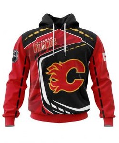 Calgary Flames Nhl 3D All Over Print Zip Up Hoodie - Perfect For Any Fan 