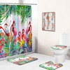 Calming Flamingo Shower Curtain For A Serene Bathroom