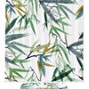 Calming Watercolor Bamboo Shower Curtain for a Zen Bathroom Retreat