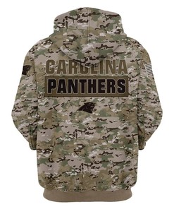 Camo Hoodie 3D Printed Carolina Panthers Gifts For Fans