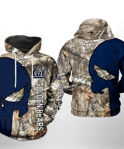 Camo Veteran Hunting 3D All Over Print Hoodie - California Golden Bears Ncaa 
