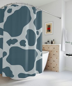 Camouflage Pattern Print Cow Print Shower Curtain - Perfect For Your Rustic And Country Bathroom Decor