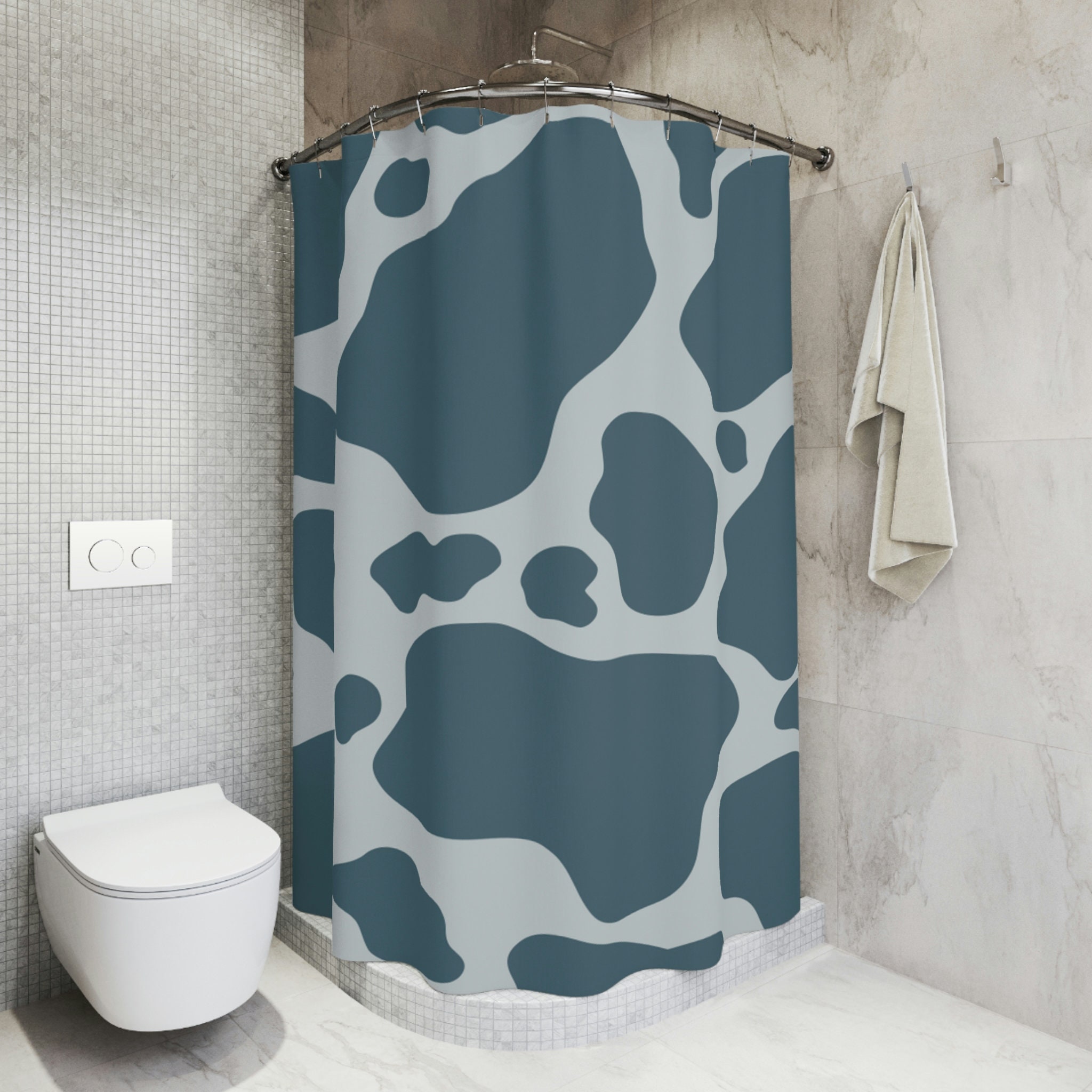Camouflage Pattern Print Cow Print Shower Curtain - Perfect For Your Rustic And Country Bathroom Decor - Image 3