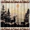 Camper RV Travel Trailer Happy Camper Shower Curtain, Fabric Bath Curtain for Small Stall Shower
