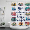 Camper Trailer Water-Repellent Shower Curtain