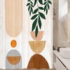 Camper and Geometric Boho Print Shower Curtain, Travel Trailer Bathroom Decor by Viajar 