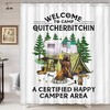 Camping Bear Shower Curtain - A Whimsical And Fun Twist To Your Bathroom