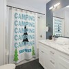 Camping Shower Curtain, Ideal For Anyone Who Loves The Outdoors, Perfect For Adding Some Nature To Your Bathroom Decor