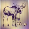 Capture The Majestic Beauty Of Elk With Hipster Deer Camera Print Shower Curtain For Bathroom.