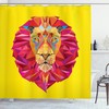 Cara De Len Geometric Print African Shower Curtain: Ideal For Sophisticated Bathrooms