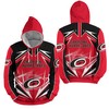 Carolina Hurricanes Nhl 3D Full Over Print Hoodie - Lightning Design 