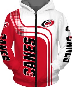 Carolina Hurricanes Zip Hoodie Pullover, A Perfect Gift For Fans