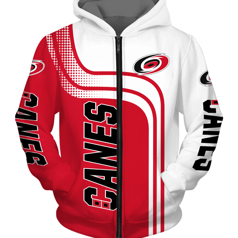 Carolina Hurricanes Zip Hoodie Pullover, A Perfect Gift For Fans