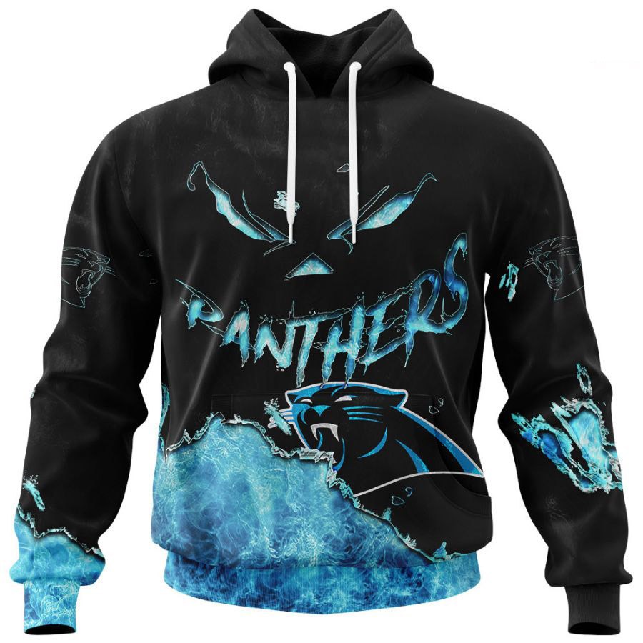 Carolina Panthers Hoodie 3D Devil Eyes Gift Perfectly Crafted For Fans