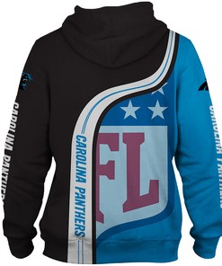 Carolina Panthers Hoodie Pullover Zip Hoodie With All Over Print Design For Nfl Fans