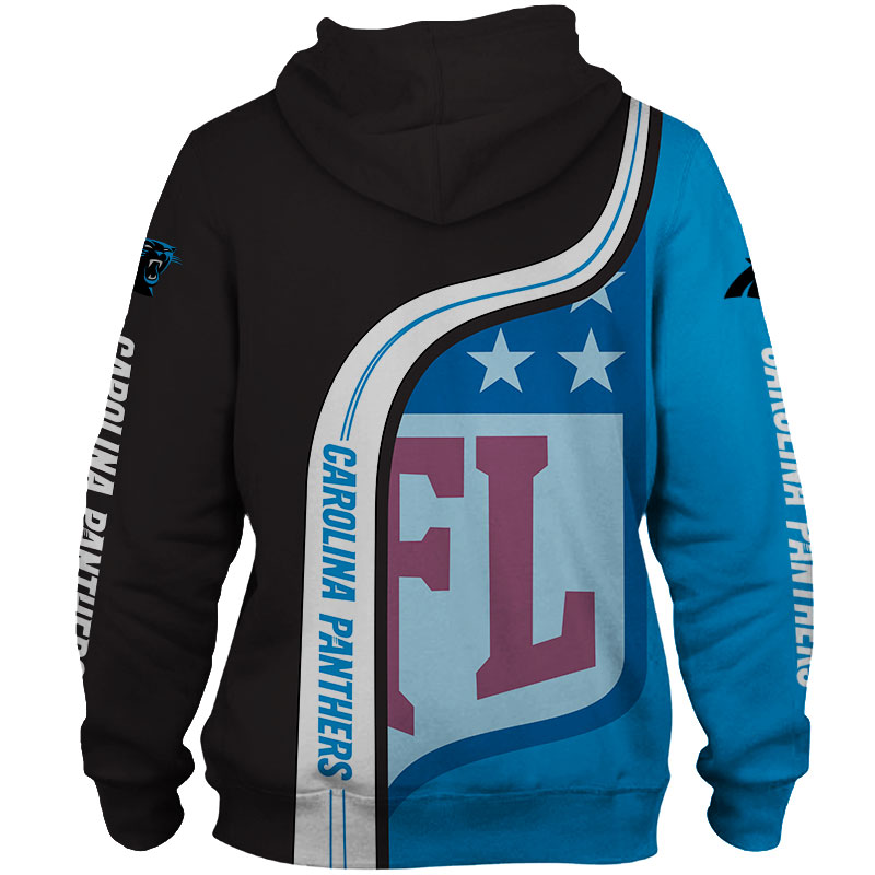 Carolina Panthers Hoodie Pullover Zip Hoodie With All Over Print Design For Nfl Fans