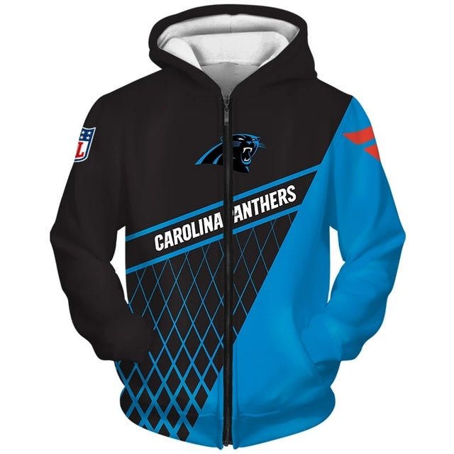 Carolina Panthers Hoodie With No.1 Printed Design, A Great Gift For Fans