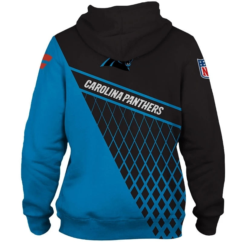 Carolina Panthers Hoodie With No.1 Printed Design, A Great Gift For Fans