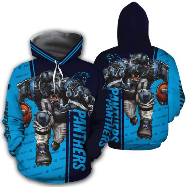 Carolina Panthers Hoodie With Ultra Cool 3D Graphic Design, Perfect Gifts For Fans