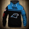 Carolina Panthers Skull Hoodie Pullover Zip Hoodie All Over Print With 3D Design For Fans 