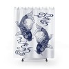 Carp Koi Fish Ukiyo-e Print Shower Curtain for Retro Bathroom Decor Gift 
