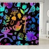 Cartoon Animal Shower Curtain For Boys And Girls With Adorable Characters.