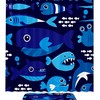 Cartoon Cute Octopus Bathroom Set With Waterproof Fabric Shower Curtain