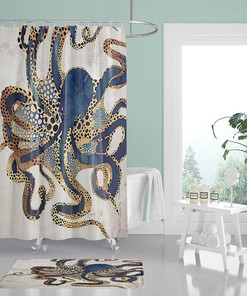Cartoon Easter Egg Rabbit Shower Curtain Colorful Fabric Bathroom Curtain Waterproof Bath Decor