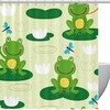 Cartoon Frog Kids Bathroom Shower Curtain