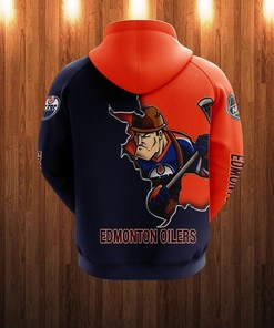 Cartoon Graphic All Over Print 3D Zip Hoodie For Fans Of Edmonton Oilers