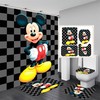 Cartoon Happy Mickey Print Waterproof Shower Curtain for a Magical and Colorful Bathroom
