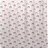 Cartoon Husky Dog Face Shower Curtain Modern Home Bathroom Hotel Spa Decorations Waterproof Fabric