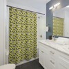 Cartoon Lemons Colorful Shower Curtain For Kids Bathroom 
