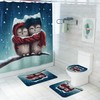 Cartoon Sharks Modern Shower Curtain - Fun And Creative Bathroom Accessory For Kids