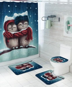 Cartoon Sharks Modern Shower Curtain - Fun And Creative Bathroom Accessory For Kids