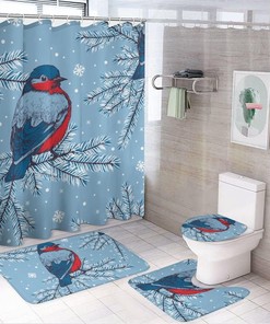 Cartoon Sharks - Unique Shower Curtain Designs for Underwater Theme Bathroom