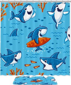 Cartoon Sloth Waterproof Shower Curtain - Quirky Bath Accessory For Animal Lovers