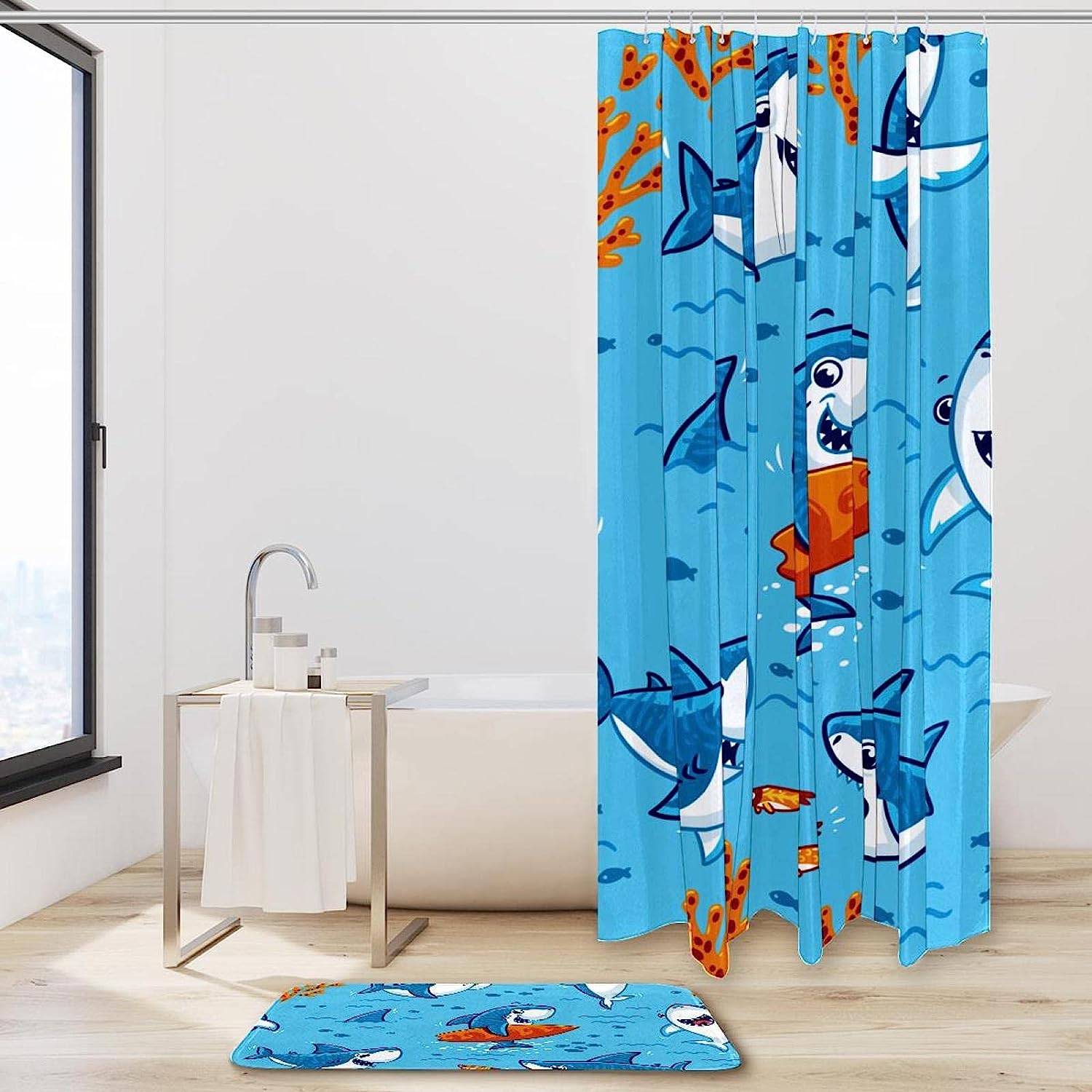 Cartoon Sloth Waterproof Shower Curtain - Quirky Bath Accessory For Animal Lovers - Image 2
