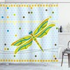 Cartoon Theme Dragonfly Shower Curtain For Your Kids' Bathroom