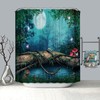 Cartoon Tree Moon Shower Curtain For Whimsical Bathroom Decor