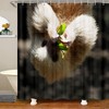 Cartoon Wild Animal Monkey Shower Curtain For Jungle Bathroom Decor 