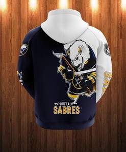 Cartoon-Inspired Buffalo Sabres Hoodie With 3D Zip Hoodie Design, A Must-Have For Fans